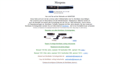 Desktop Screenshot of maxpens.de