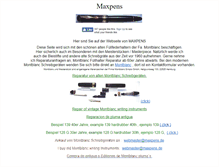 Tablet Screenshot of maxpens.de